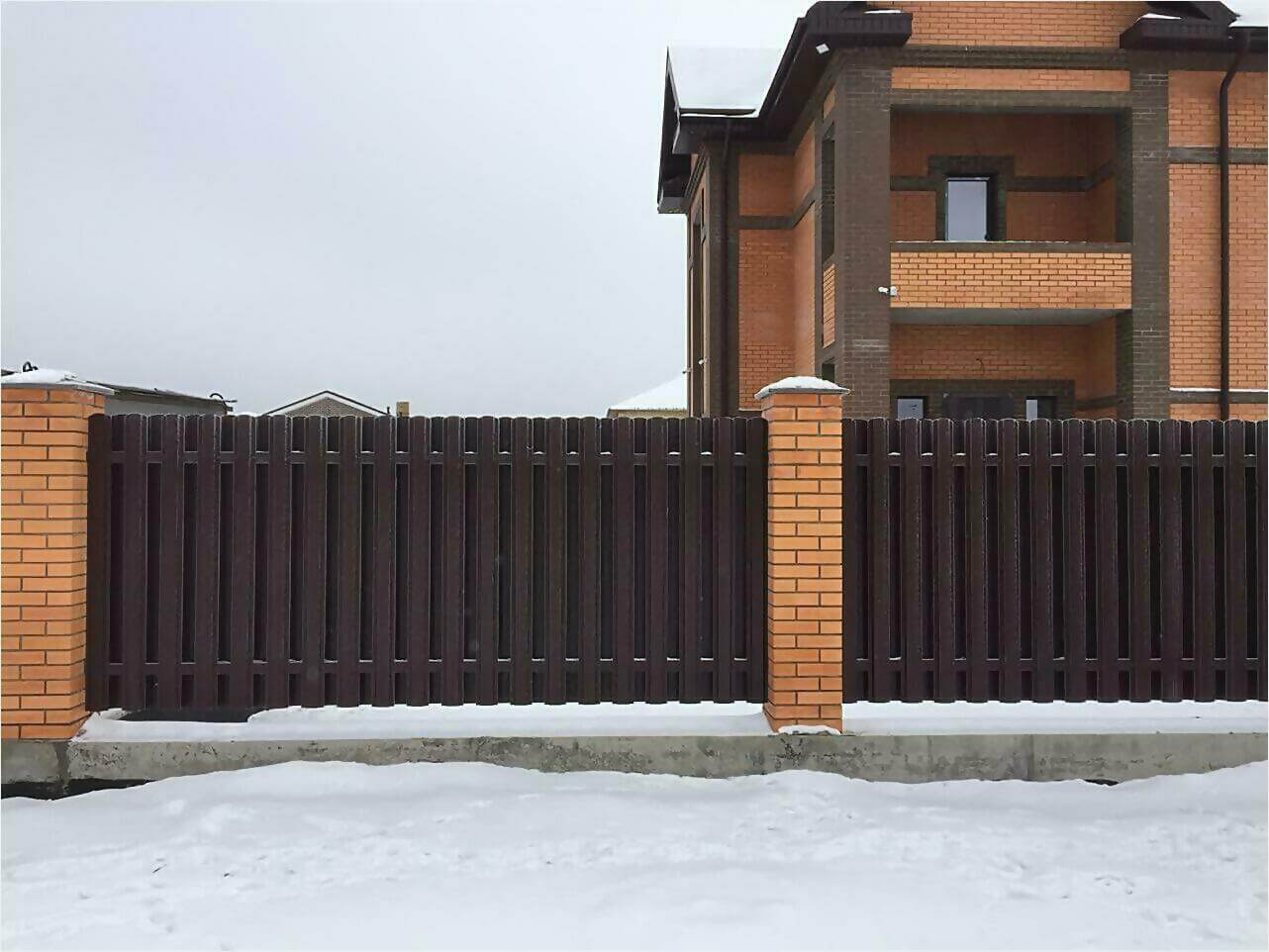 Забор из штакетника 95м фото6 в Бежецке