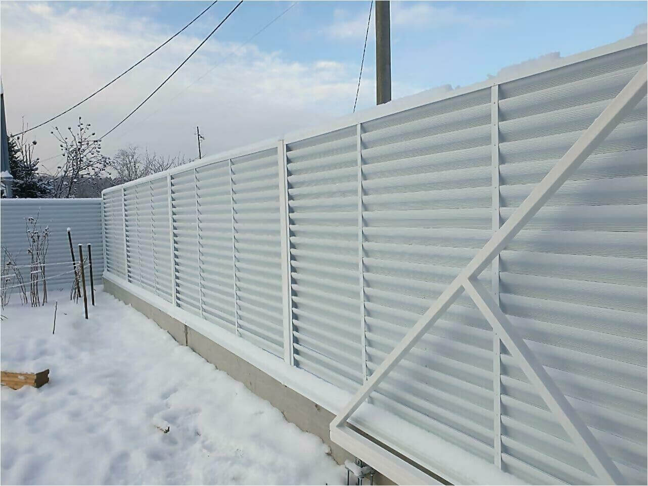 Забор жалюзи 150м RAL9003 фото3 в Бежецке