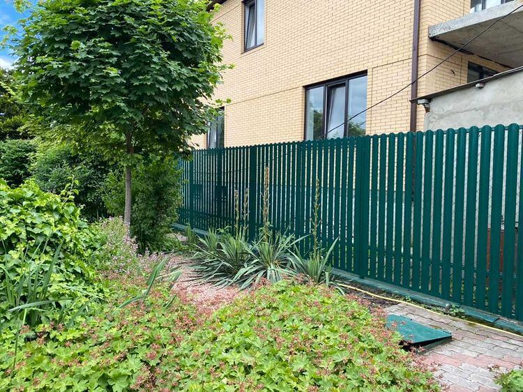 Забор из штакетника 60м Зеленый Мох фото1 в Бежецке