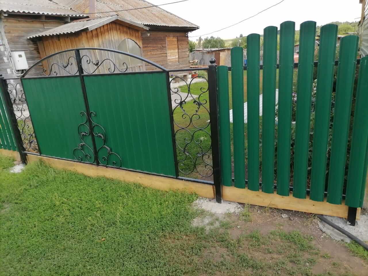 забор из штакетника Зеленый Мох фото7 в Бежецке