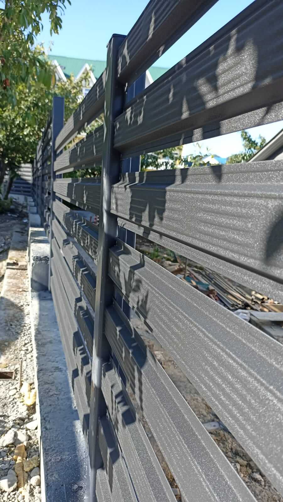 Забор из штакетника 90м RAL7024/7024 Серый Графит фото9 в Бежецке