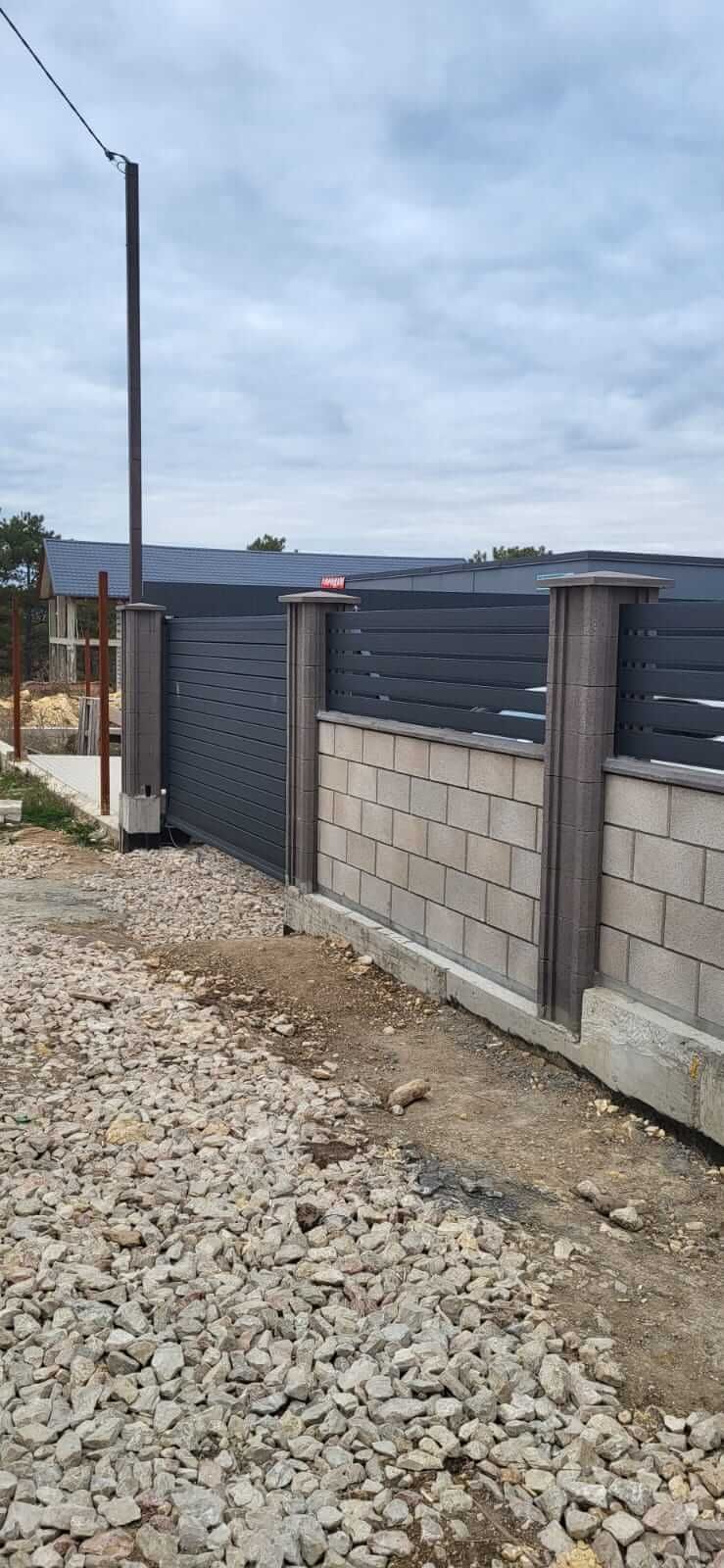 Забор-ранчо из металлопланкена 28м RAL7024 Серый Графит МАТТЕ фото 2 в Бежецке