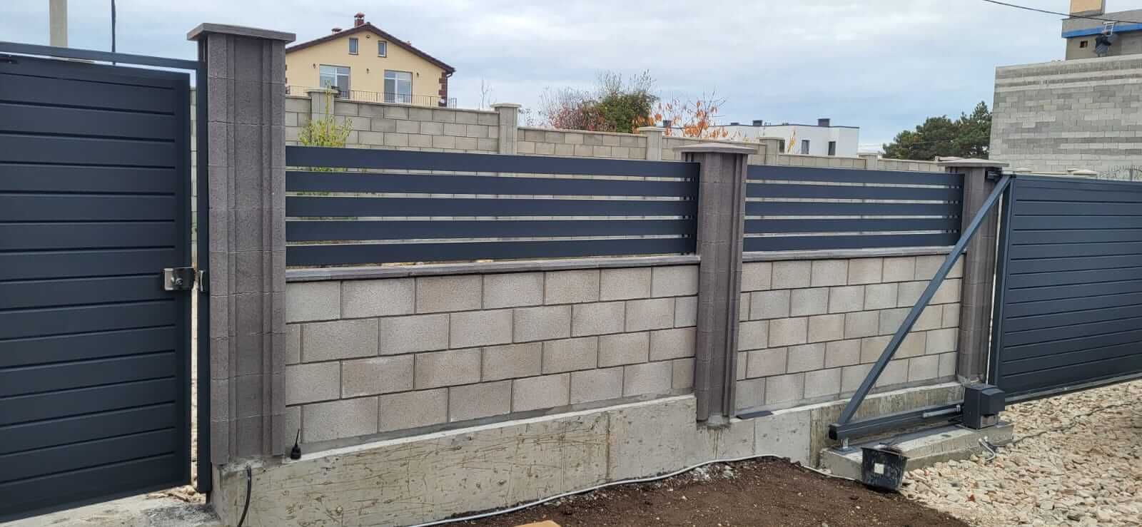 Забор-ранчо из металлопланкена 28м RAL7024 Серый Графит МАТТЕ в Бежецке