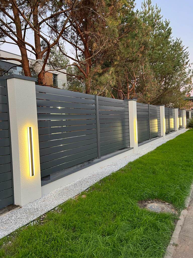 Забор-ранчо из металлопланкена 36м RAL7024 Серый Графит фото 13 в Бежецке