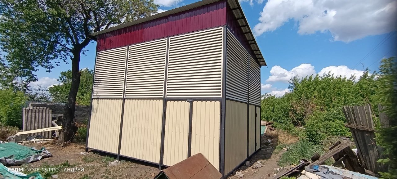 Сенник из ламелей еврожалюзи RAL1015 Слоновая Кость фото 2 в Бежецке