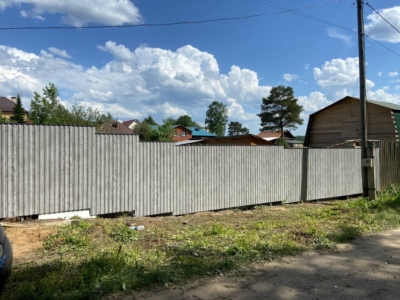 Забор из профнастила НС-10 42м Светлая Береза SteelArt фото 8 в Бежецке