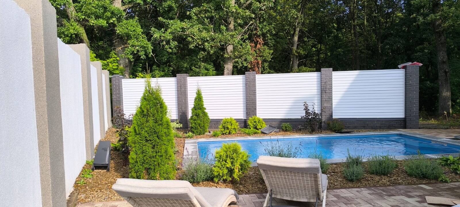 Забор-жалюзи из ламелей Хай-Тек 54м RAL9003 Белый фото 1 в Бежецке