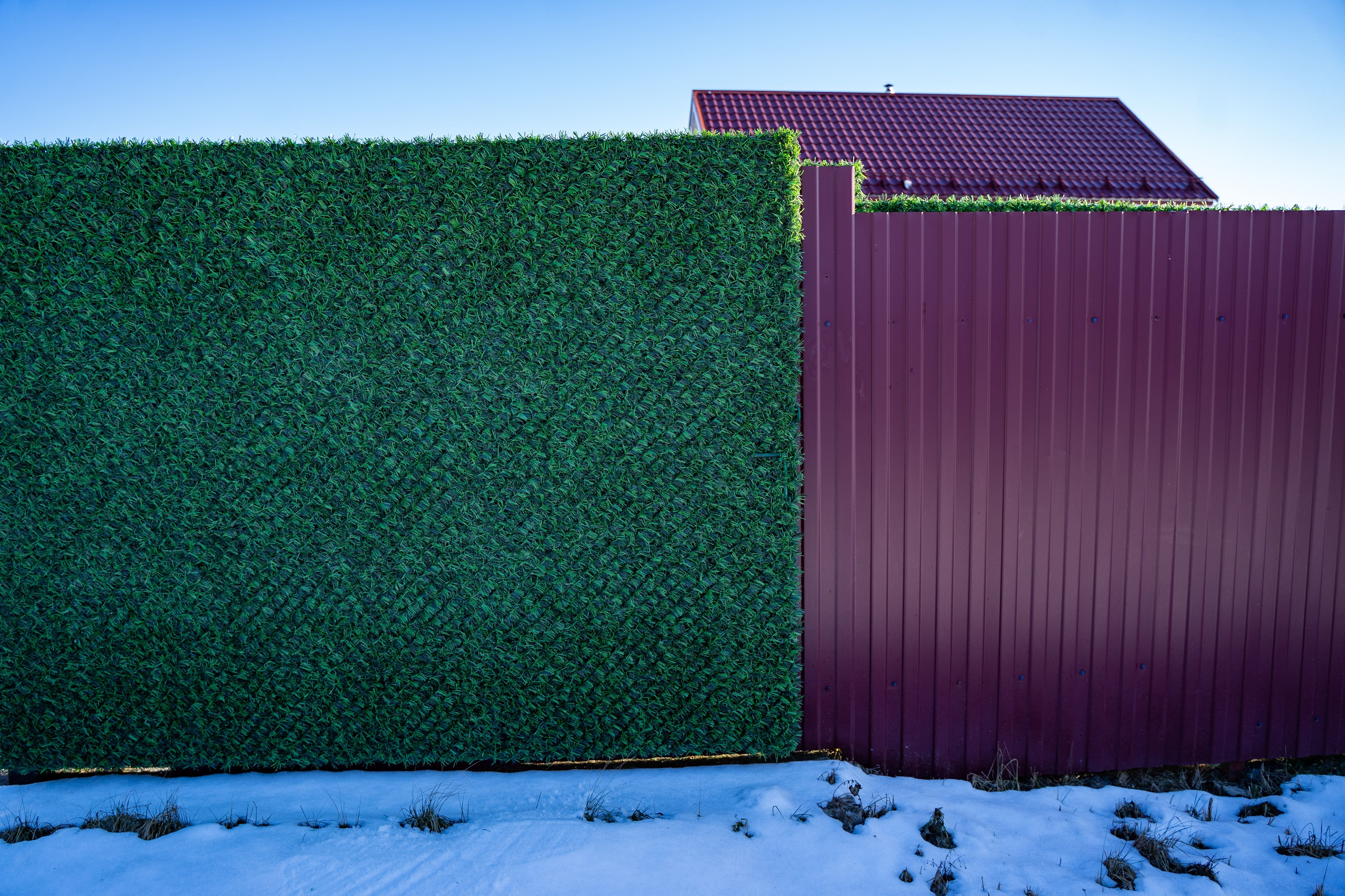 Вечнозеленый забор Grass Fence рулон 2м фото 2 в Бежецке