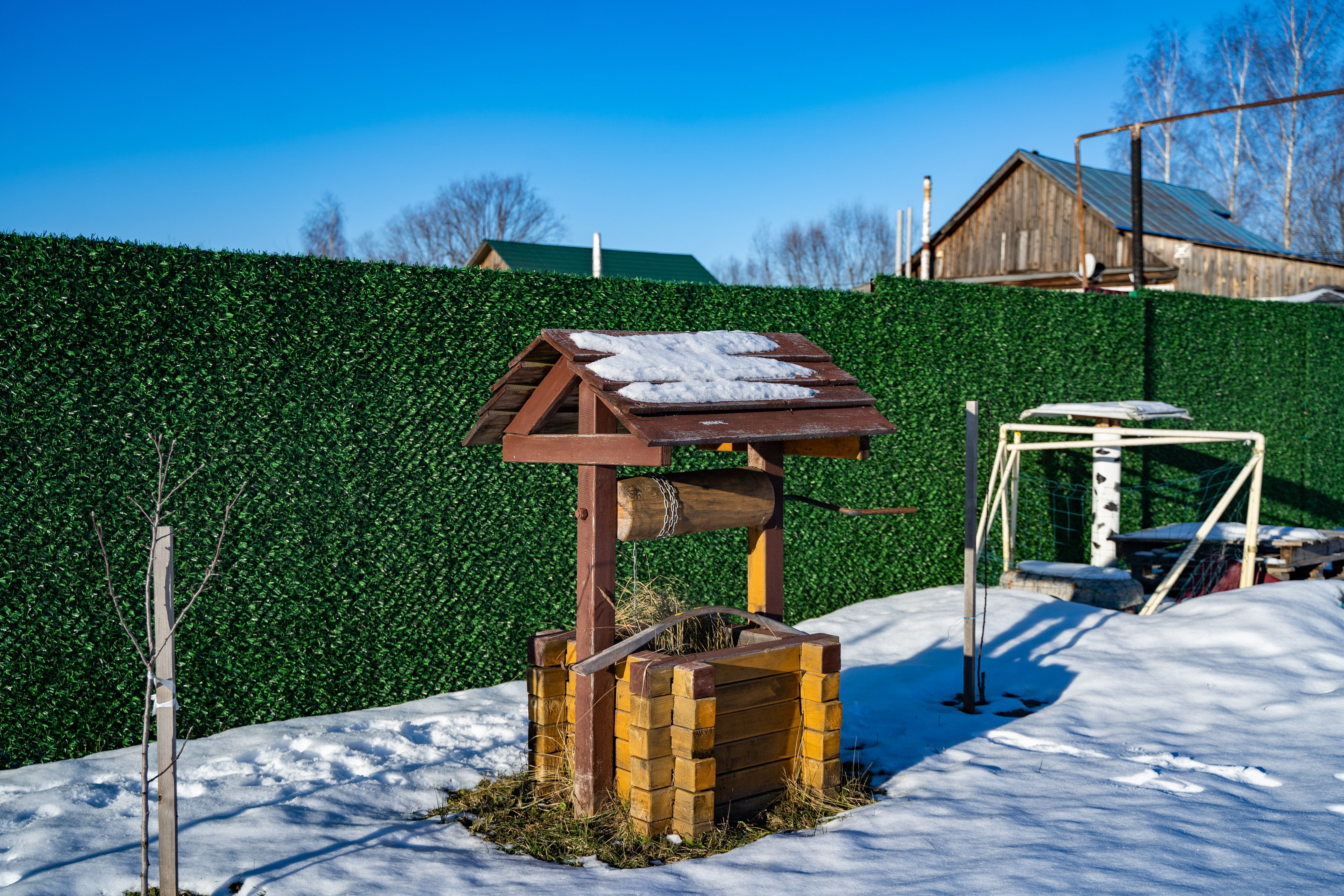 Вечнозеленый забор Grass Fence рулон 2м фото 7 в Бежецке